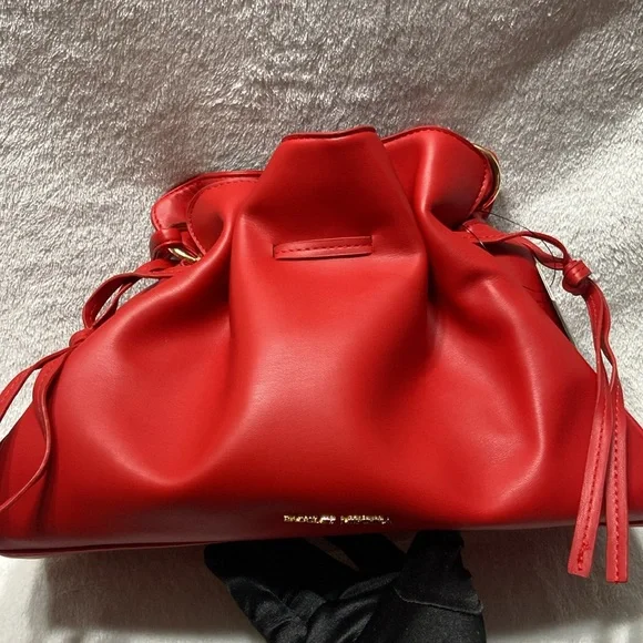 Red and gold badgly Mishka bumpling Handbag - Picture 8 of 14